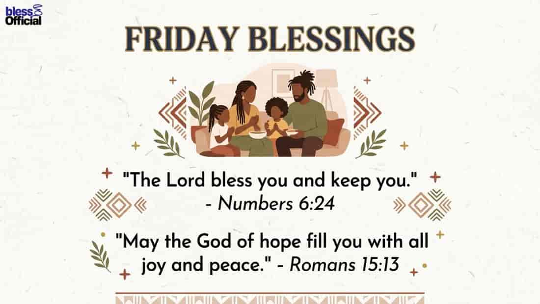 African American Friday Blessings with Bible Verses