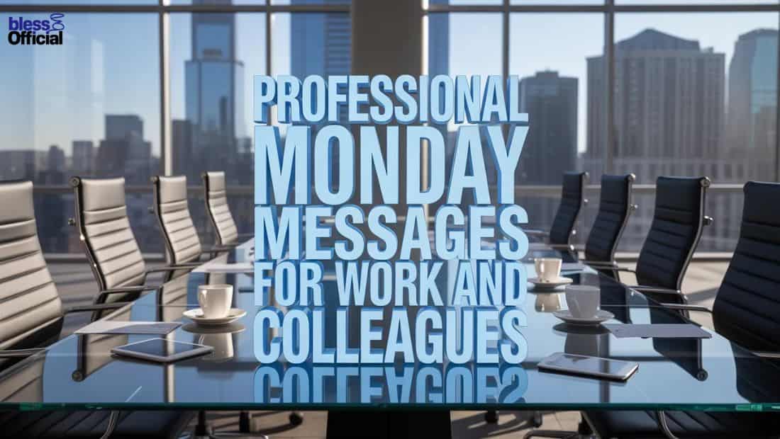 Professional Monday Messages for Work and Colleagues
