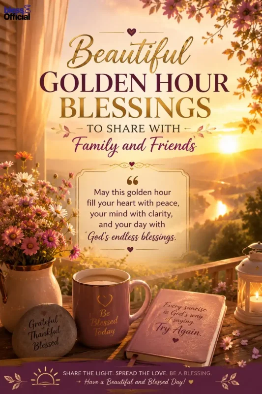 50+ Beautiful Golden Hour Blessings to Share With Family and Friends