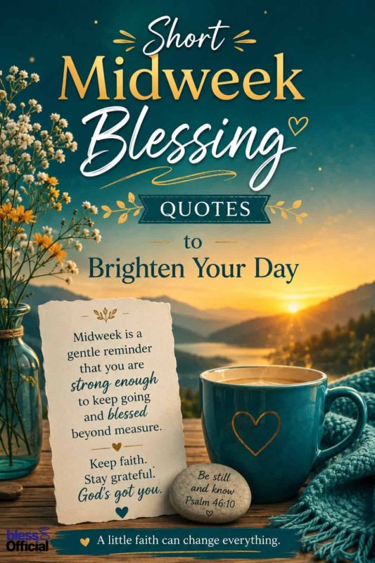 50+ Short Midweek Blessing Quotes to Brighten Your Day