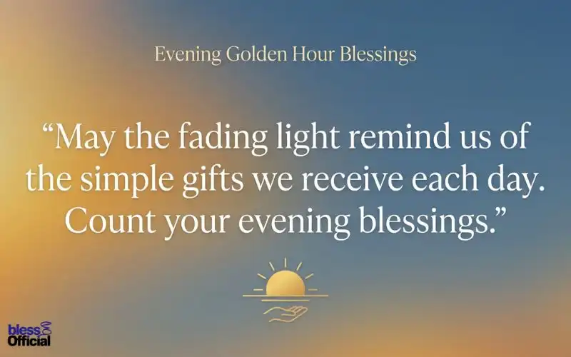 Evening Golden Hour Blessings: Gratitude Messages as the Sun Goes Down
