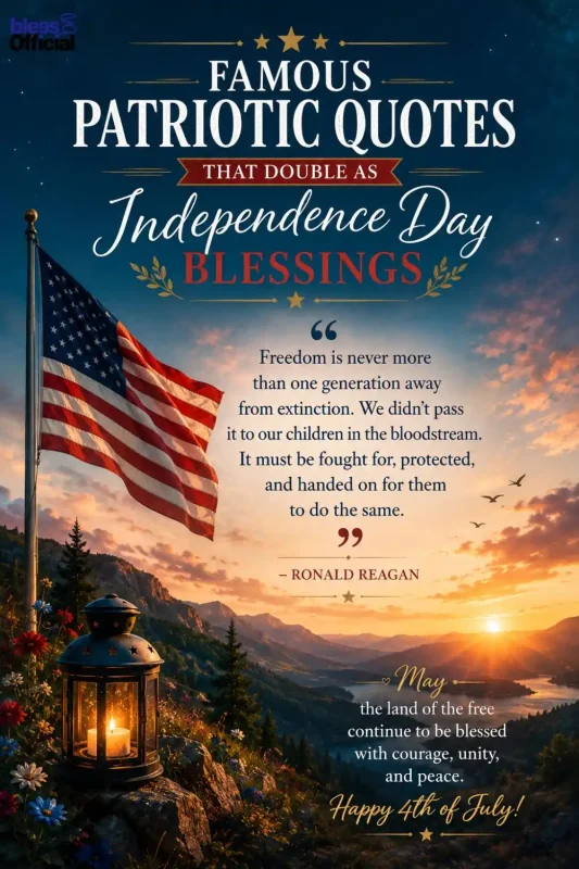 Famous Patriotic Quotes That Double as Independence Day Blessings