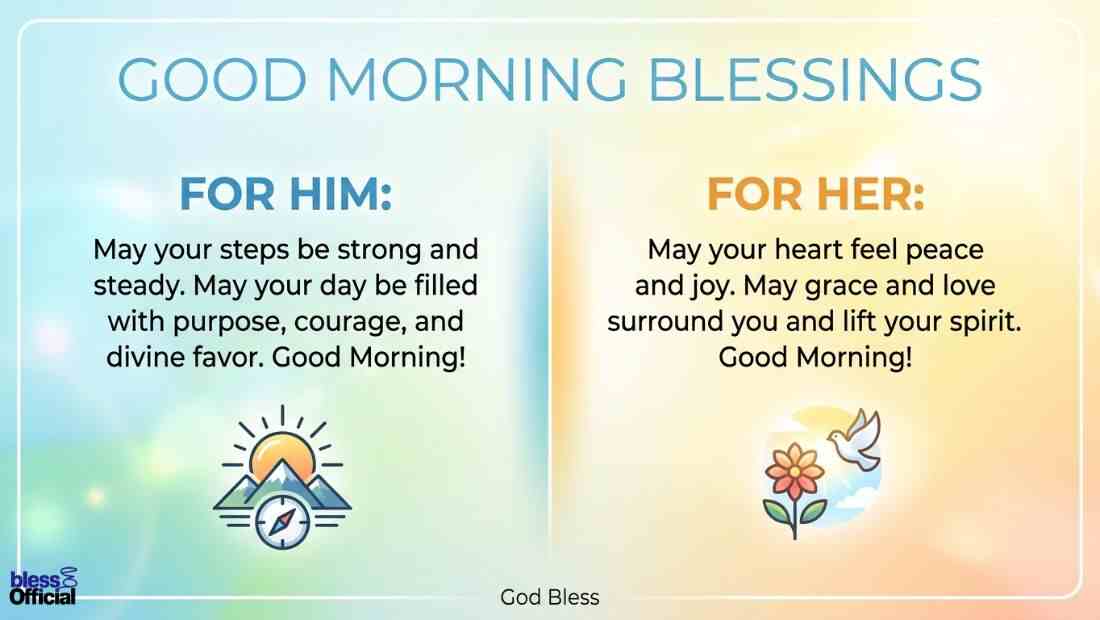 Good Morning Blessings for Him and for Her