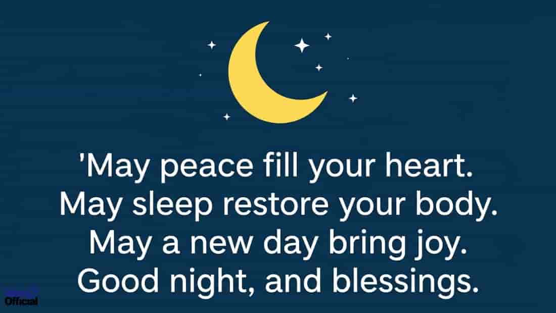 Good Night Blessings and Prayers
