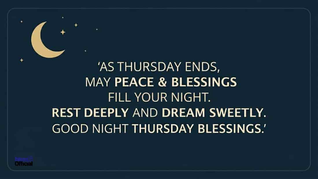 Good Night Thursday Blessings