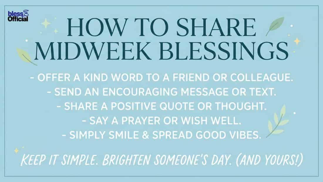 How to Share Midweek Blessings on Social Media