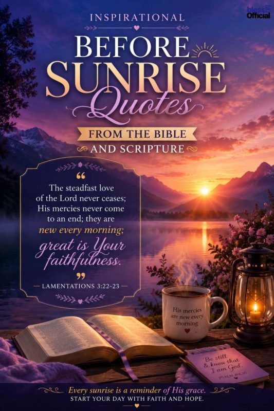 Inspirational Before Sunrise Quotes From the Bible and Scripture
