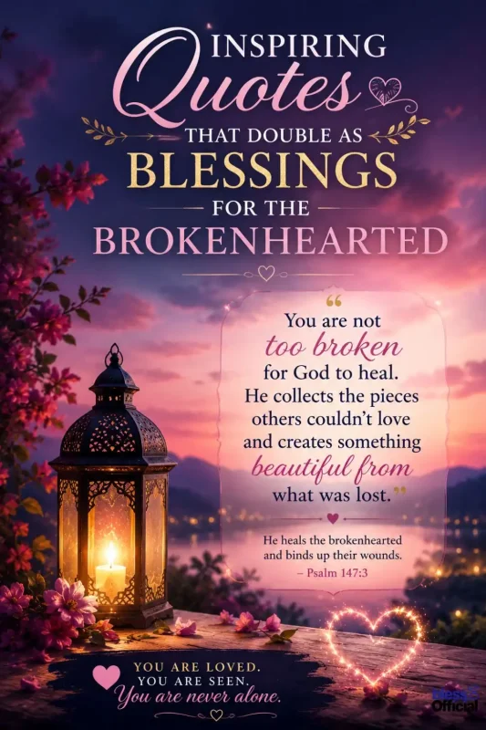 Inspiring Quotes That Double as Blessings for the Brokenhearted