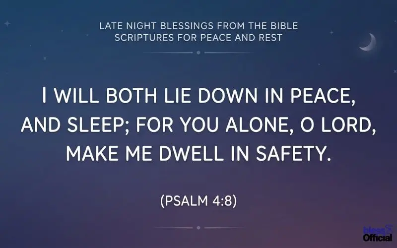 Late Night Blessings from the Bible: Scriptures for Peace and Rest