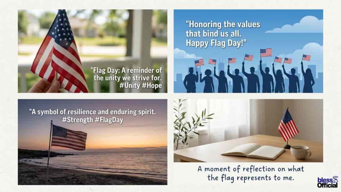 Meaningful Flag Day Captions for Social Media