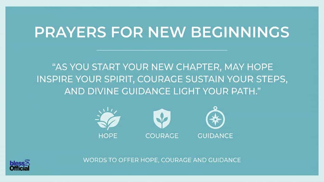 Prayers for New Beginnings: Words to Offer Hope, Courage and Guidance
