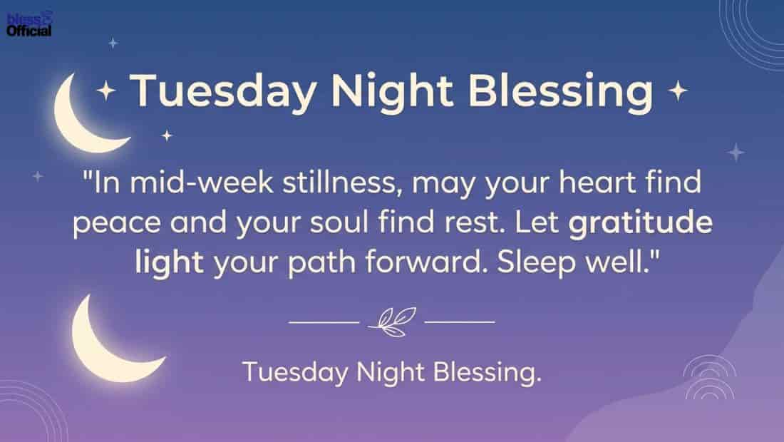 Tuesday Night Blessings Images and Quotes