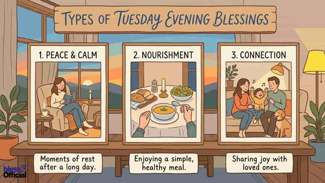 Types of Tuesday Evening Blessings