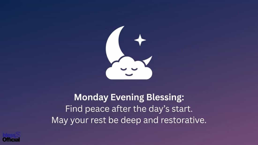 Weekday-Specific Good Evening Blessings (Monday to Sunday)