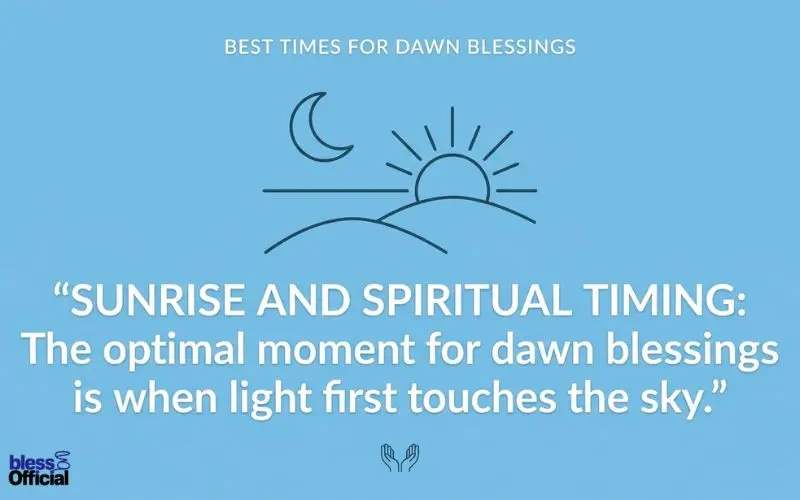 Best Times for Dawn Blessings: Sunrise and Spiritual Timing