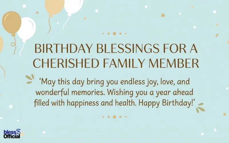 Birthday Blessings for Family Members