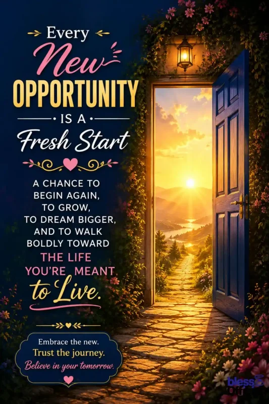 Inspirational Quotes About New Opportunities and Fresh Starts