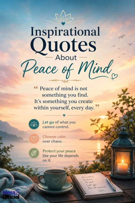Inspirational Quotes About Peace of Mind (From Faith, Philosophy & Life)