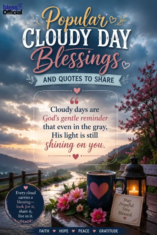 Popular Cloudy Day Blessings and Quotes to Share