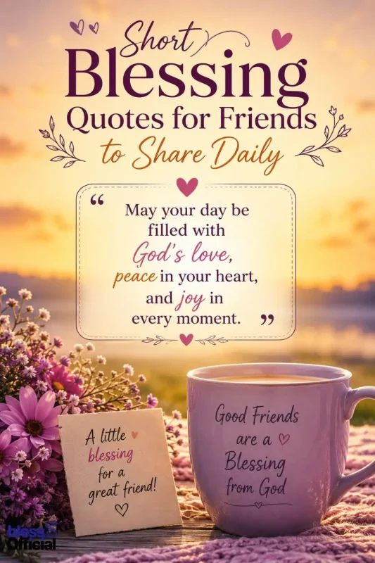 Short Blessing Quotes for Friends to Share Daily