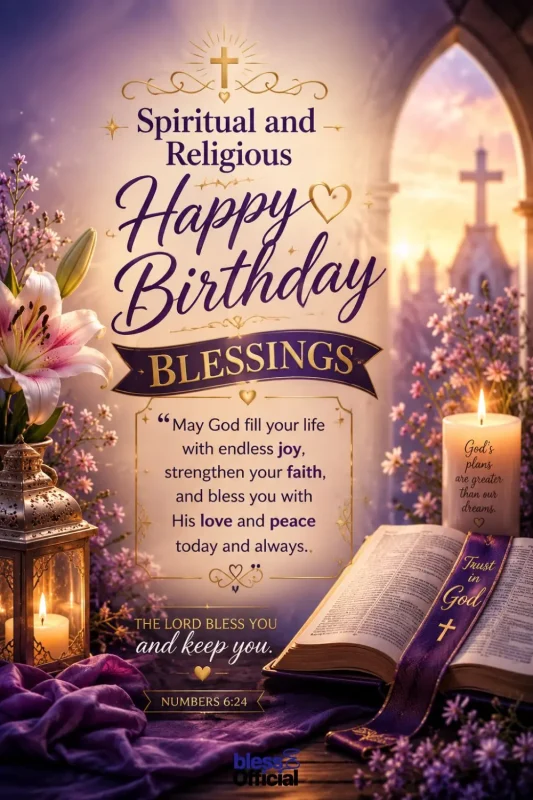 Spiritual and Religious Happy Birthday Blessings