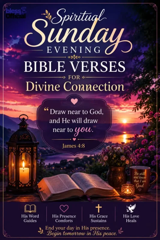 Spiritual Sunday Evening Bible Verses for Divine Connection